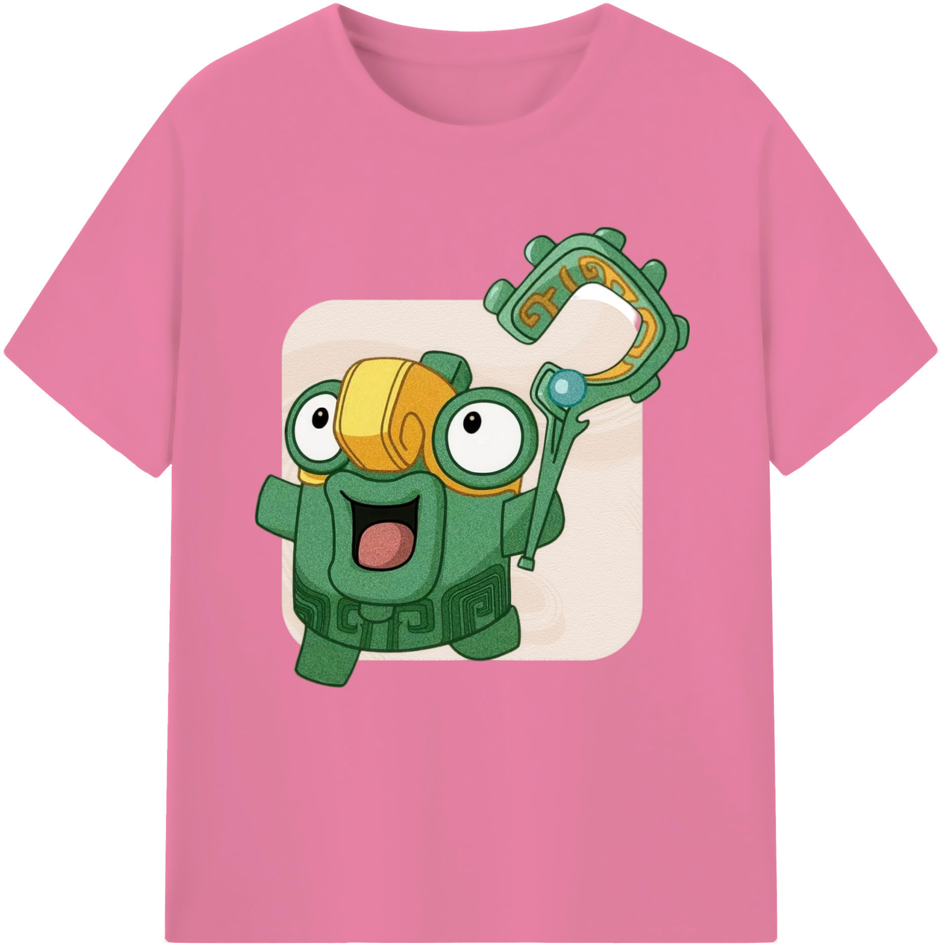 （画像用） Ne Zha 2 ナタ 魔童の大暴れ 綿100％半袖Tシャツ（フロントプリント）
